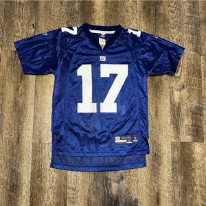 VTG New York Giants Plaxico Burress Jersey‎ Reebok #17 NFL Kid's YOUTH Size M